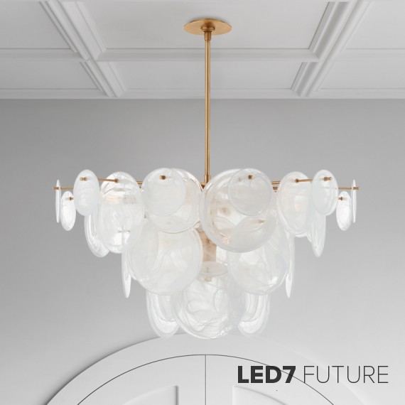 Loft Industry Modern - Shine Discs Chandelier V3